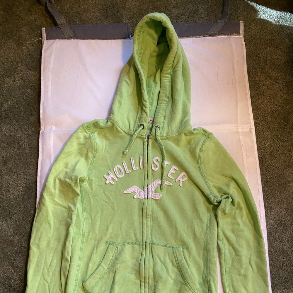 Hollister Women's Zip Front Hooded Logo Sweatshirt